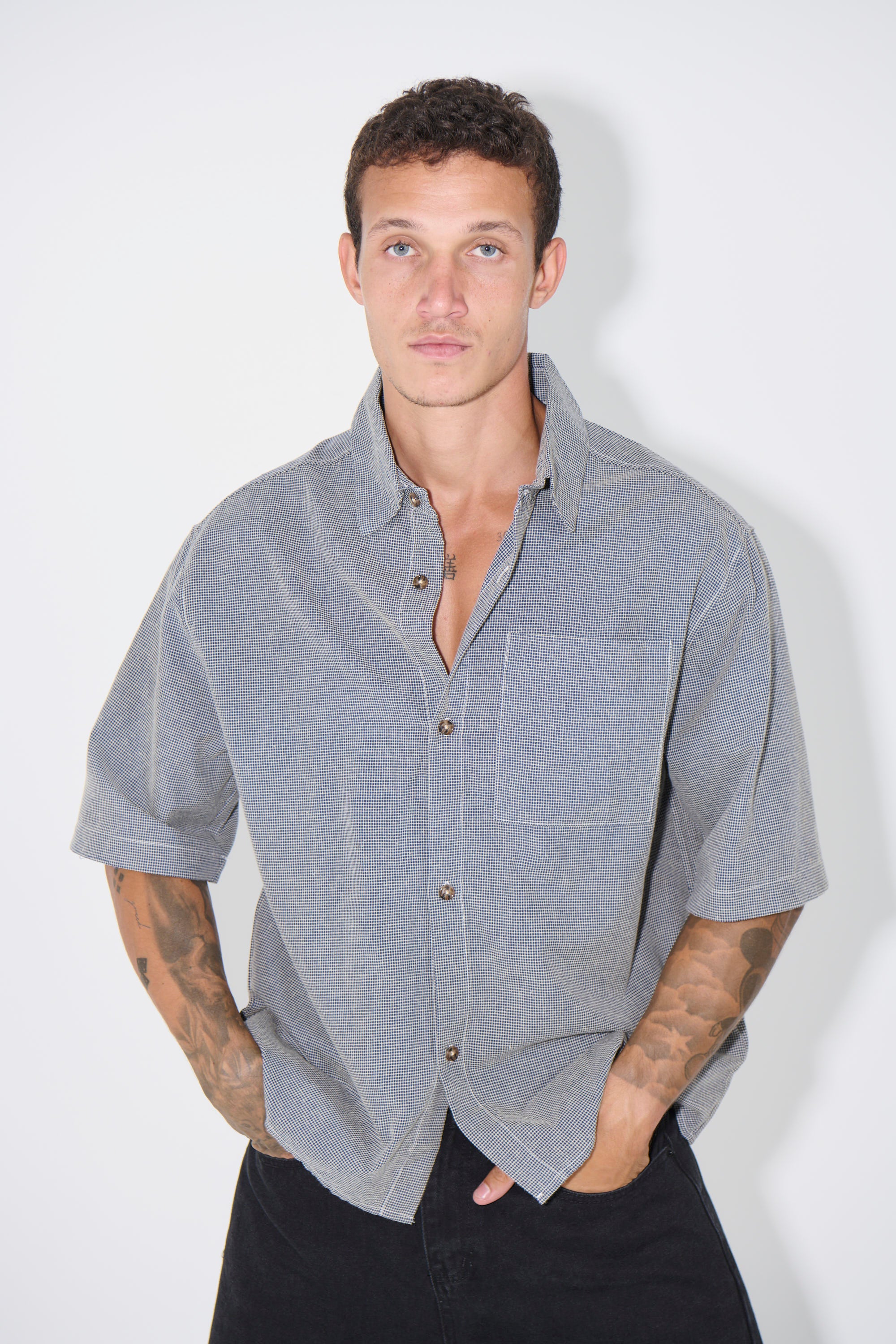 Scott Shirt Check Blue