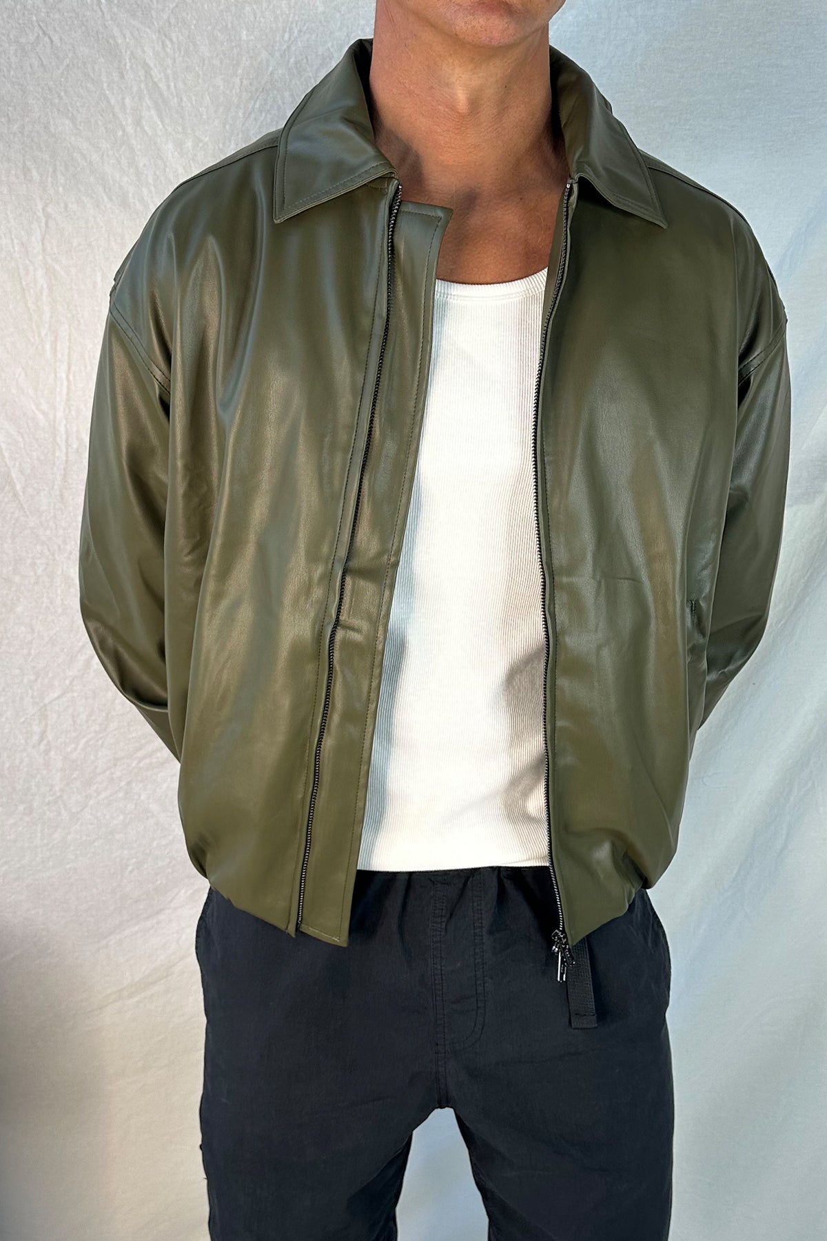 NTH Coated Bomber Jacket Army