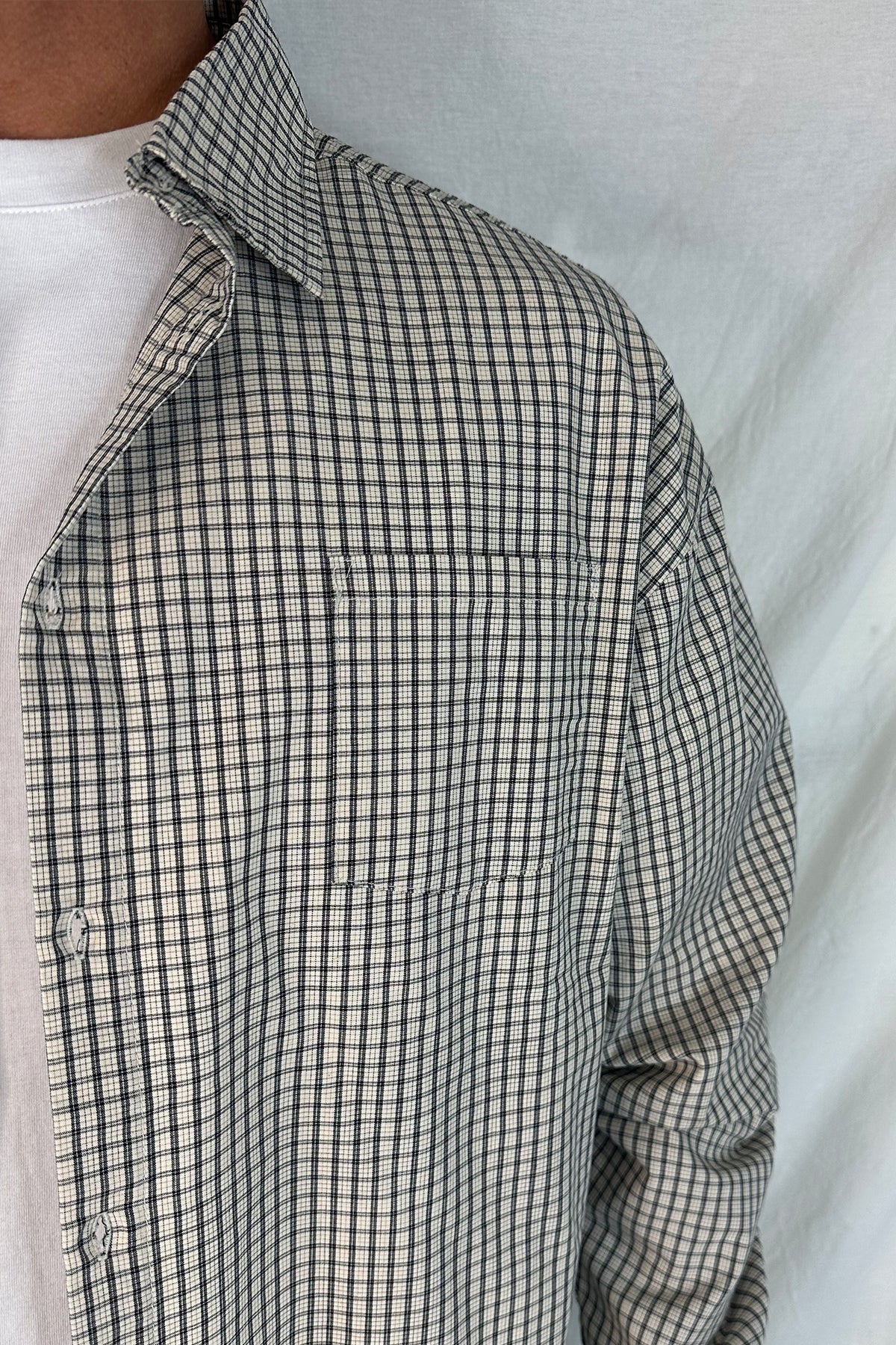Brooklyn Check Shirt Ivory