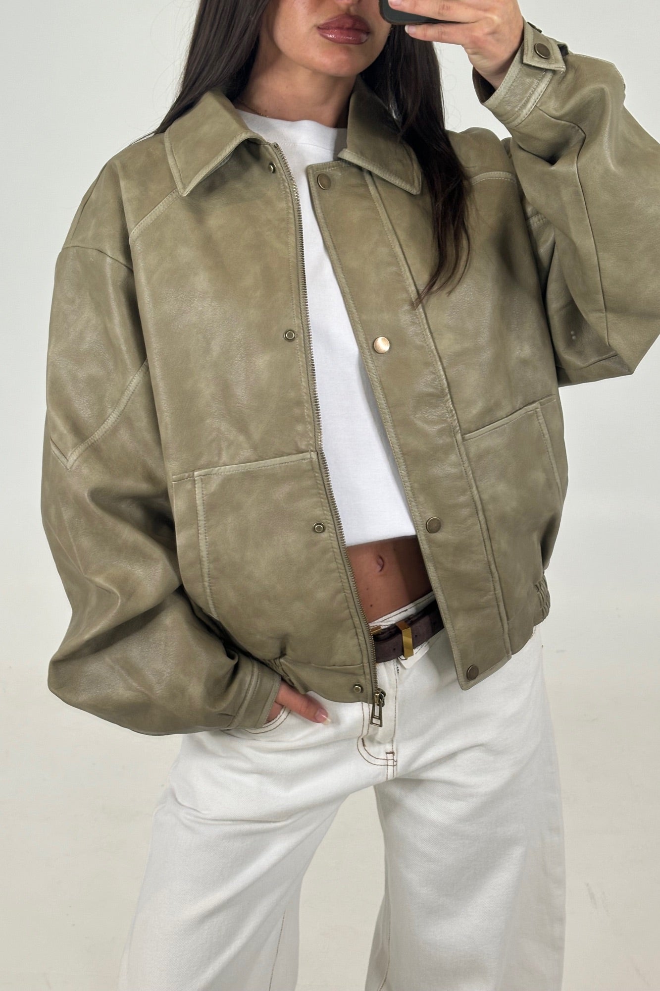 Jorja Bomber Jacket Natural