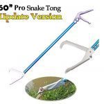 Ouronehome 60 Professional All-Aluminum Alloy Snake Tong Reptile Grabber Rattle Snake Catcher Wide Jaw Handling Tool with Lock and Comfortable Grip Handle